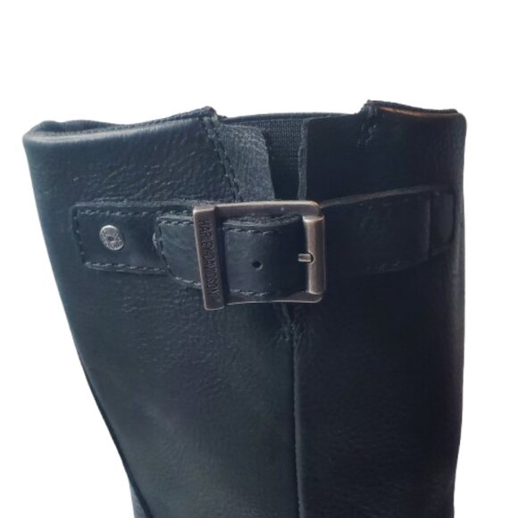 Harley-Davidson Men\'s Black Motorcycle Riding Boots with Double Buckle. Size 12M main image 4